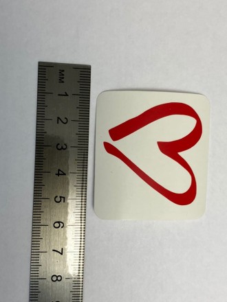 №702 Наклейка (красный) Sticker  