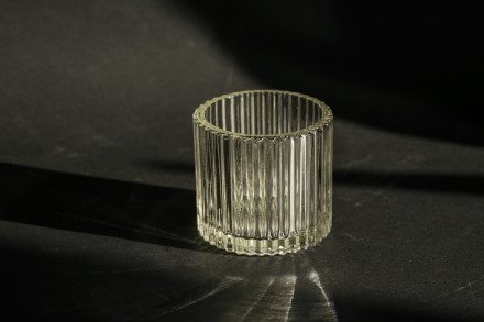 №5 Стакан стеклянный 150 мл (ребристый) №5 Стакан стеклянный 150 мл (ребристый)