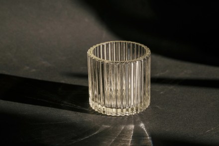 №5 Стакан стеклянный 150 мл (ребристый) №5 Стакан стеклянный 150 мл (ребристый)