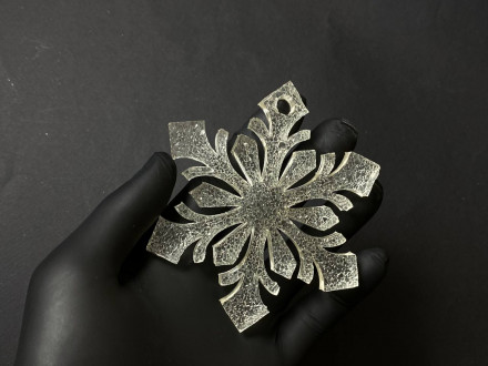 №108 Молд снежинка кристал.