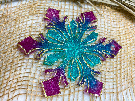 №108 Молд снежинка кристал.