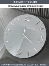 Набор для часов цифры стрелки деления серебро (комп 202,221,235,ЗАГЛУШКА,серебро)