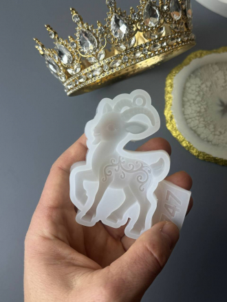 Молд №747 Коза с узором 