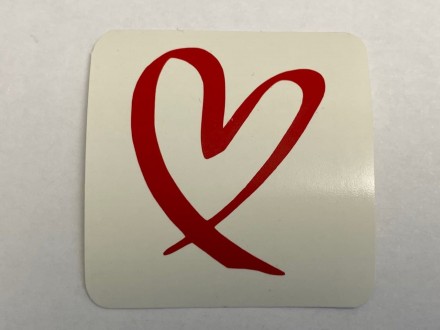 №705 Наклейка (красный) Sticker  