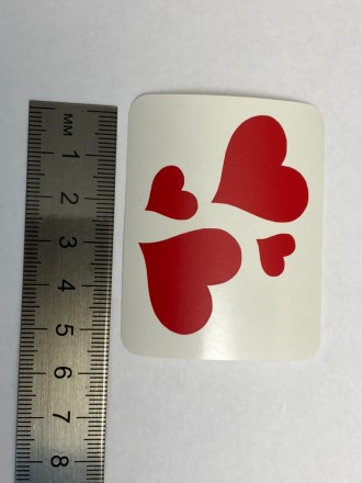 №703 Наклейка (красный) Sticker  