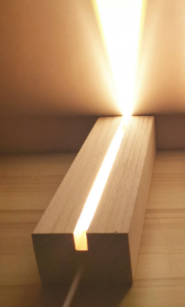 Светодиодный 3D светильник (теплый свет)