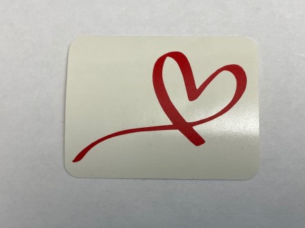 №706 Наклейка (красный) Sticker  