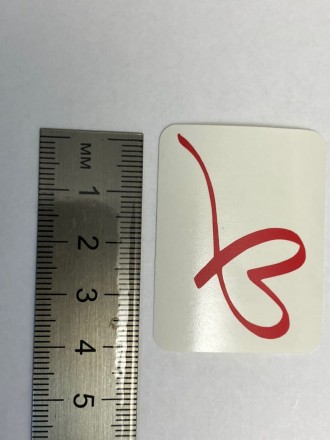 №706 Наклейка (красный) Sticker  