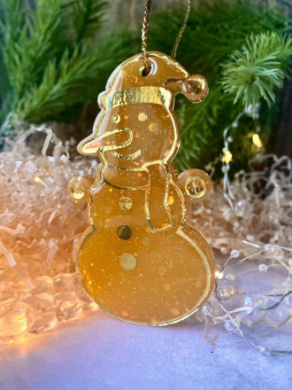 Наклейка для молда Снеговик (№299) 