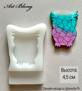 №443 Совенок брошь  