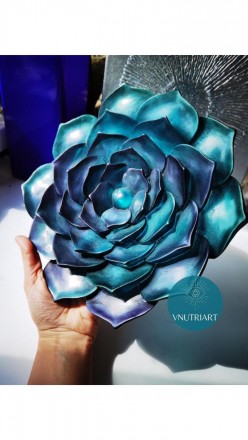 №506 Объемный молд цветок до 25 см 