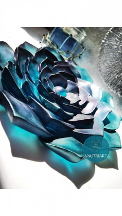 №506 Объемный молд цветок до 25 см 