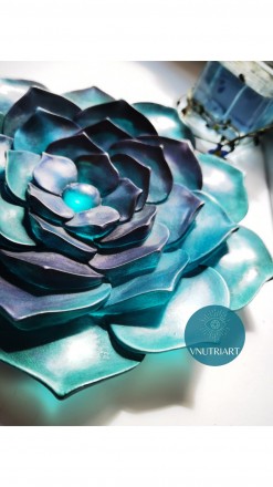 №506 Объемный молд цветок до 25 см 