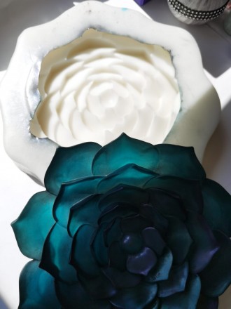 №506 Объемный молд цветок до 25 см 