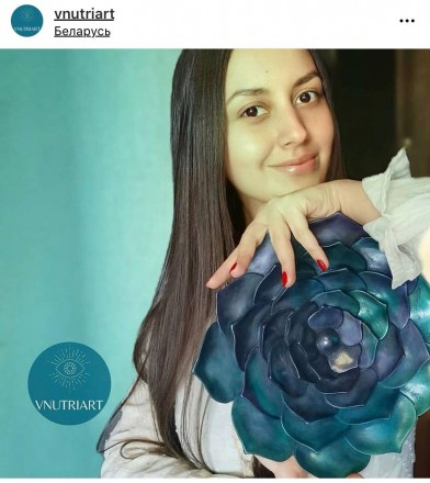 №506 Объемный молд цветок до 25 см 