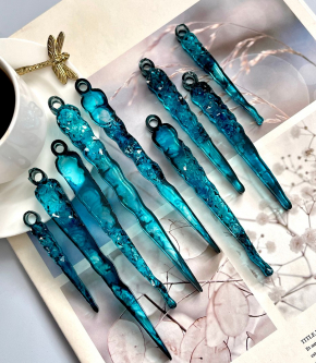 Молд №777 Полу Кристалл. Сосульки 9 шт   