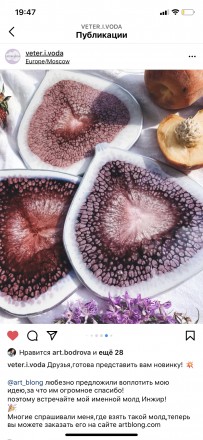 №493 Fig Coaster (13,5 cm) by @veter.i.voda Mould