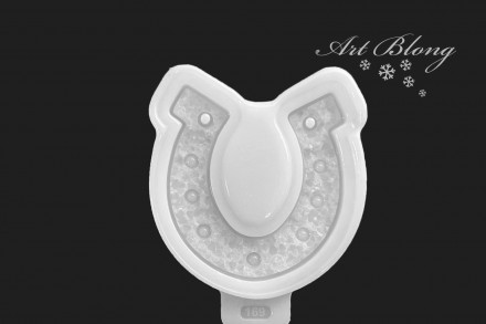 №169 Молд Подкова кристаллическая (7,5 см) 