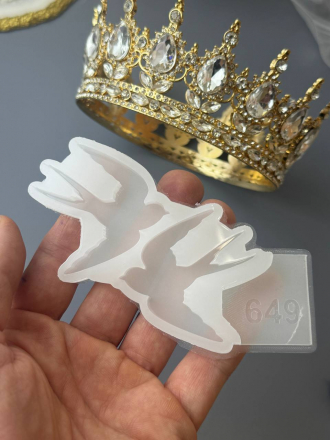 Молд №649 ласточки 2 шт глянцевые Молд №649 ласточки 2 шт глянцевые