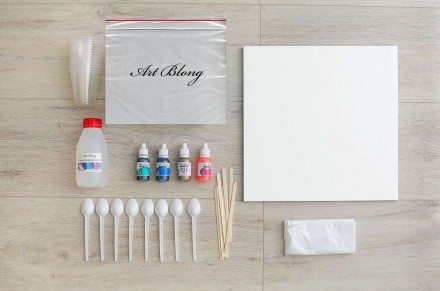 Набор алкогольные чернила №1  30х30 см