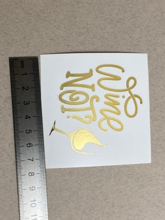 №3 Наклейка (золото) Sticker 