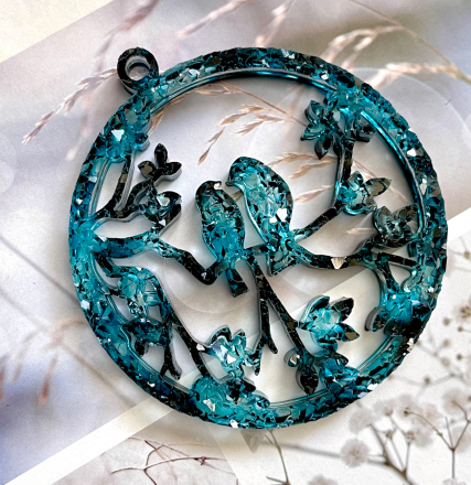 Молд №759 Птички кристаллические 