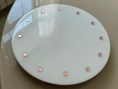 Розовые Зеркальные деления Round