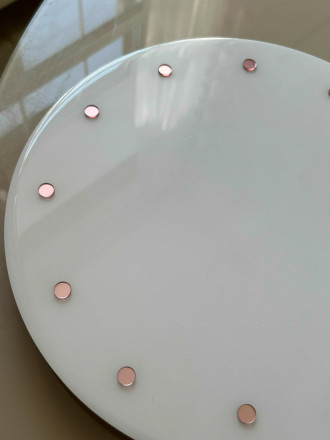 Розовые Зеркальные деления Round