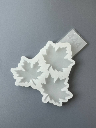 Молд №444 Кленовые листья глянцевые  3 вида 