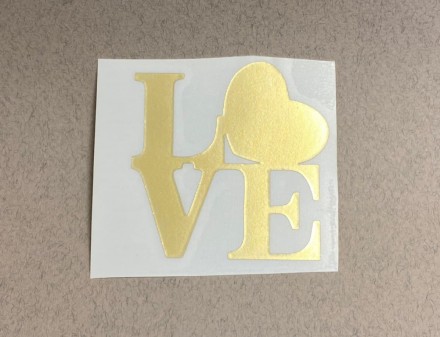 №21 Наклейка (золото) Sticker  