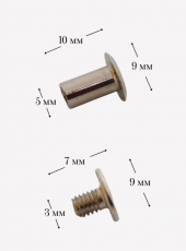 Винт для молда зеркало (Комплект: Гильза 1шт и винт 1шт)