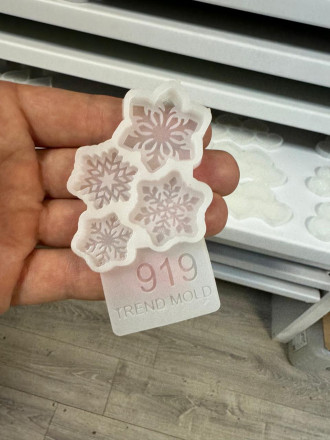 №919 Снежинки конфетные тонкие №919 Снежинки конфетные тонкие