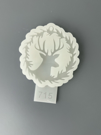 Молд №715 Олень в шаре Глянцевый